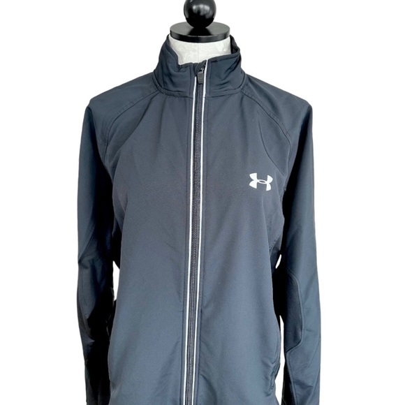 Under Armour Cold Gear Full Zip Drop Tail Jacket Size Large - Picture 6 of 12